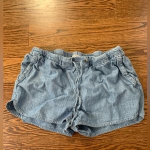 JCrew Factory drawsting denim shorts